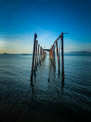 pier at sunset