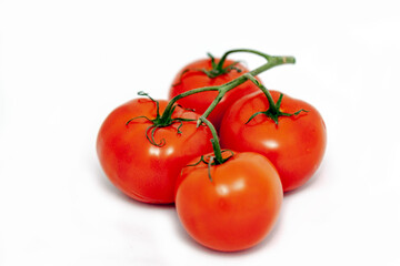 tomatoes isolated on white