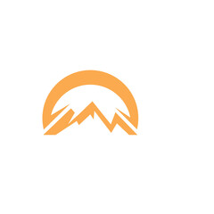 Mountain icon Logo Template Vector illustration design