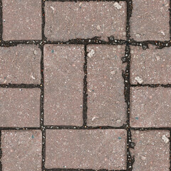 Seamless pattern of stone pavement