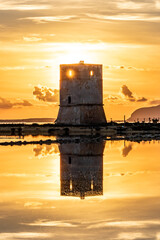 Tramonto alle Saline di Trapani