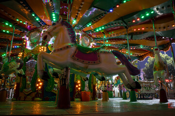 carousel with horses
