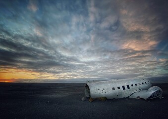 Douglas DC-3 carcass in Solheimasandur, near Vik, Iceland