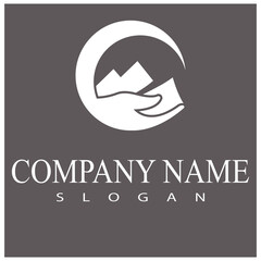 Mountain icon Logo Template Vector illustration design