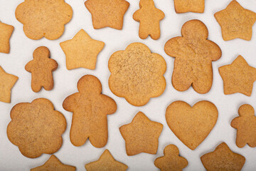 Gingerbread cookie background