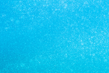 Macro close up of soap bubbles look like scientific image of cell and cell membrane