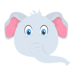 
A cute small elephant kid mascot
