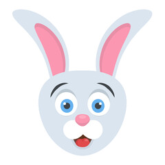 
A cute bunny rabbit head
