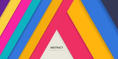 Modern abstract geometric rectangle colorful background, simple shape with trendy design. Suitable for book covers, posters, flyers, design banners. Vector illustration