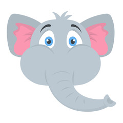 
A cute small elephant kid mascot
