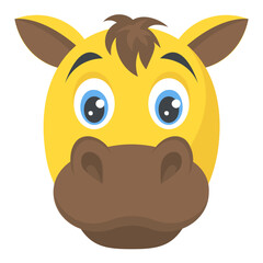 
A beautiful cow head with beautiful expression

