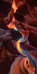 Deurstickers canyon antelope arizona - abstract  colorful and structure background sandstone wall © emotionpicture