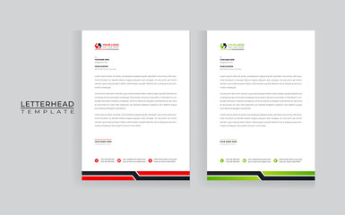  Creative modern letter head templates for your project design, Vector illustration