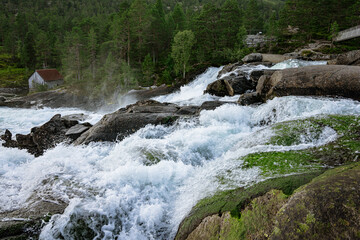 water creation at the Likholefossen