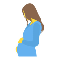 

Flat icon design of girl avatar
