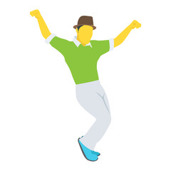 
Flat icon design of boy avatar
