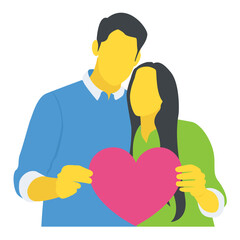 
A couple standing next to each other
