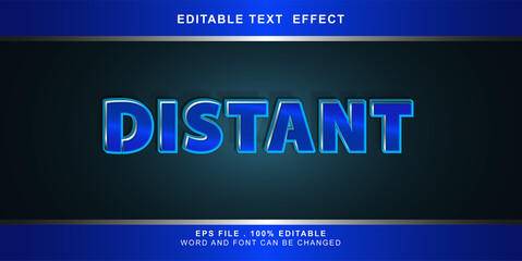 distant text effect editable