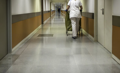 Nurse aide in hallway