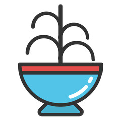 
A ceramic pot of plant, home gardening 
