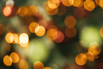 Cristmas bokeh background, blurred Cristmas tree background