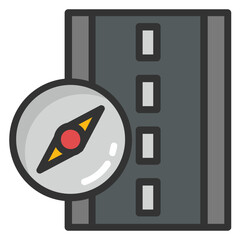 
Road Tracking Vector Icon
