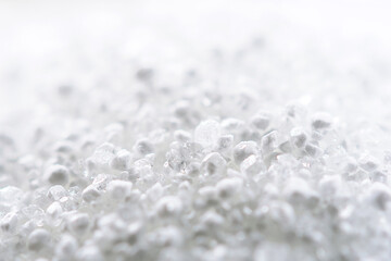 Crystal texture of citric acid close-up.