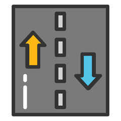 
Road Tracking Vector Icon
