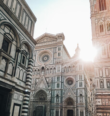 Cathedral of Santa Maria del Fiore. Travel to Italy. Architecture and landmark of Florence.