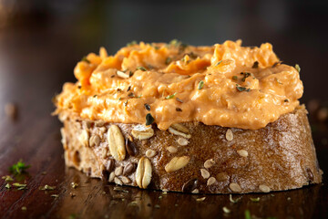 Salmon spread with egg and herbs
