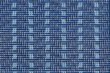 The texture of the natural Mat is blue. The background of blue Mat.