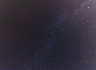 A magical starry night on the river by the Milky Way and a comet in the sky