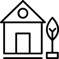 
A beautiful small hut with concept of real estate
