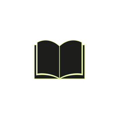 Book icon isolated on white background. Eps10