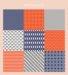 Fototapeta premium Color patterns with retro accents. 