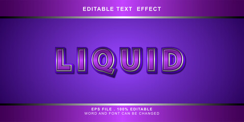 liquid text effect editable