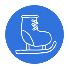 Vector highlights cover icon for social media stories. Illustration of christmas in doodle style. Hand drawn round templates for contemporary bloggers.