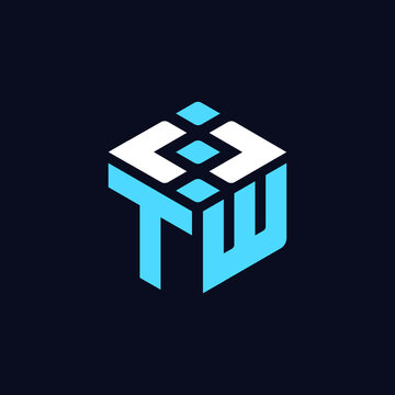 TW Letter Web Design and Developer Company Brand Logo and Website favicon Vector Editable