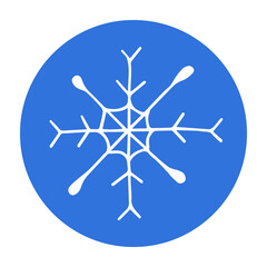 Vector highlights cover icon for social media stories. Snowflakes. Illustration of christmas in doodle style. Hand drawn round templates for contemporary bloggers.