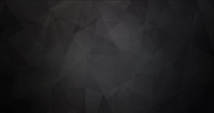 4K looping dark gray polygonal flowing video. Abstract holographic concept in motion style. Slideshow for web sites. 4096 x 2160, 30 fps. Codec Photo JPEG.
