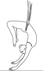 inverted stretching hammock yoga