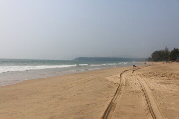 sandy beach and the Arabian sea
