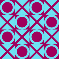 Abstract geometric shape pattern. Bauhaus style.