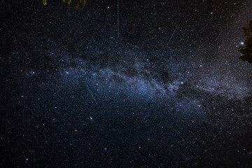 Night Sky, Milky Way. Nature landscape.
