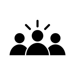 Leader icon, logo isolated on white background