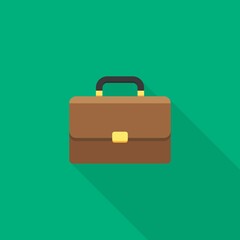 Briefcase icon vector isolated.