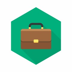 Briefcase icon vector isolated.