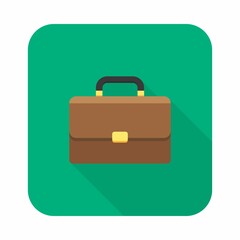 Briefcase icon vector isolated.