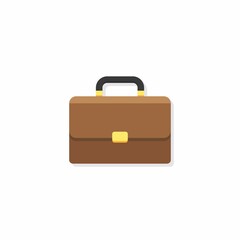 Briefcase Shadow vector isolated.