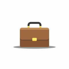 Briefcase Shadow vector isolated.